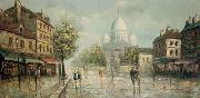 Henri Royer Montmartre sous la pluie unknow artist